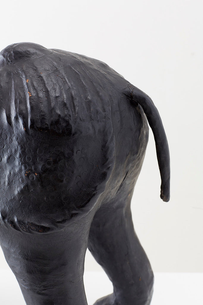 Large Leather Clad Rhino Sculpture or Footstool