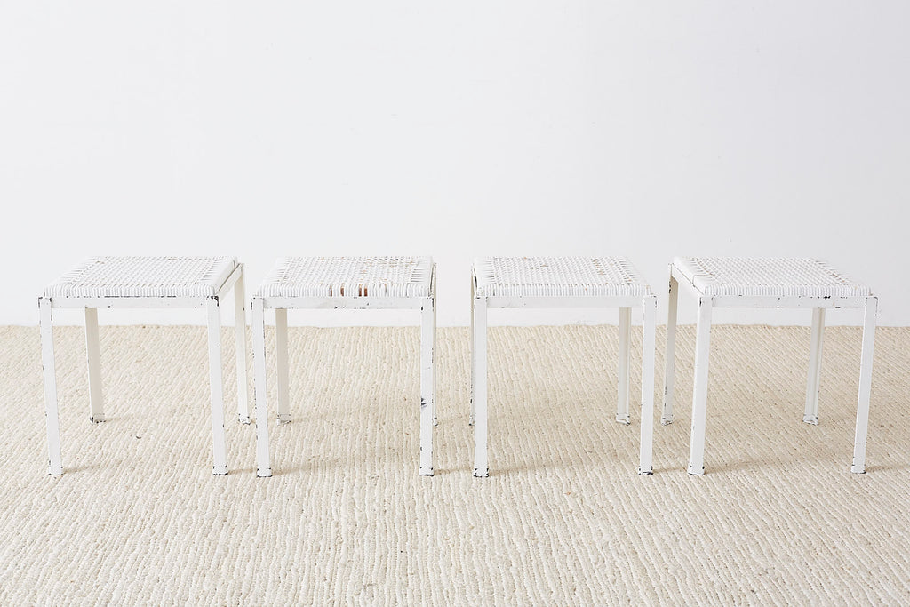 Danny Ho Fong California Modern Woven Cane Dining Table