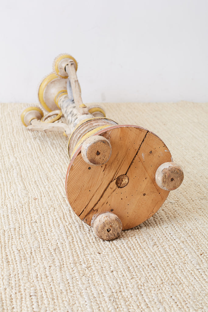 Pair of Italian Carved Three-Light Candelabras