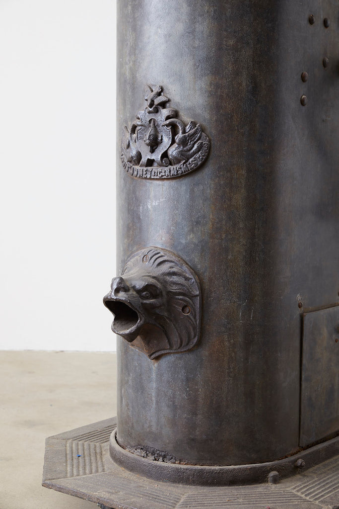 19th Century French Cast Iron Water Pump Fountain