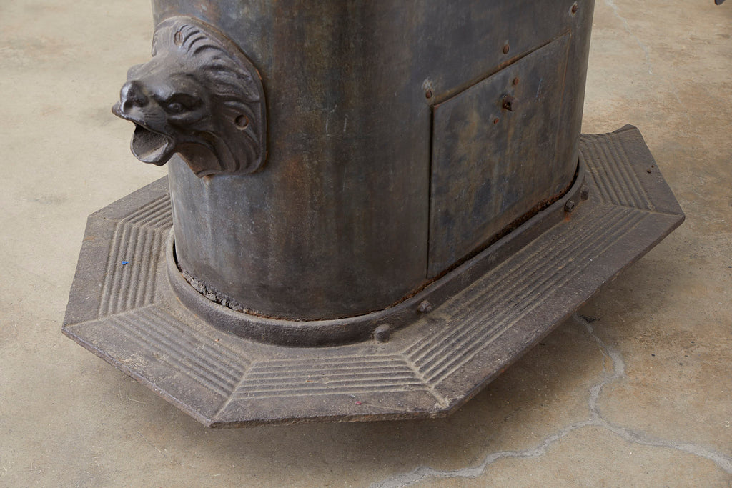 19th Century French Cast Iron Water Pump Fountain