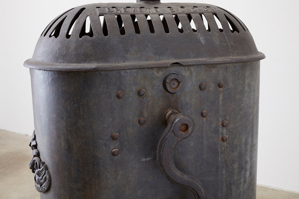 19th Century French Cast Iron Water Pump Fountain