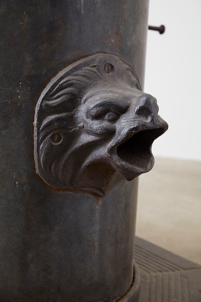 19th Century French Cast Iron Water Pump Fountain