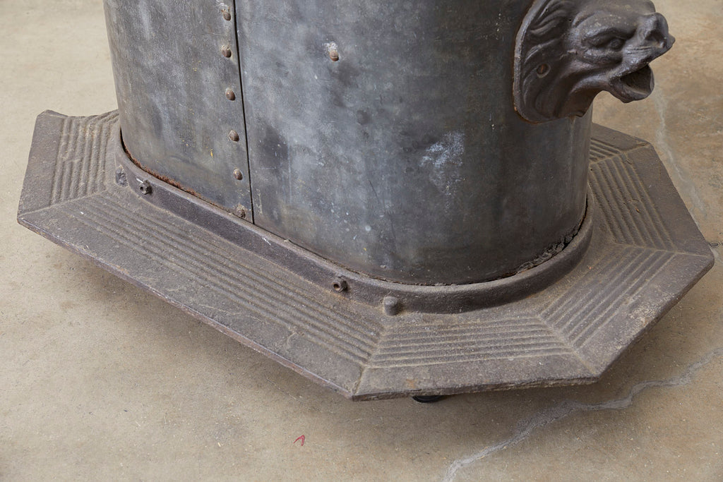 19th Century French Cast Iron Water Pump Fountain