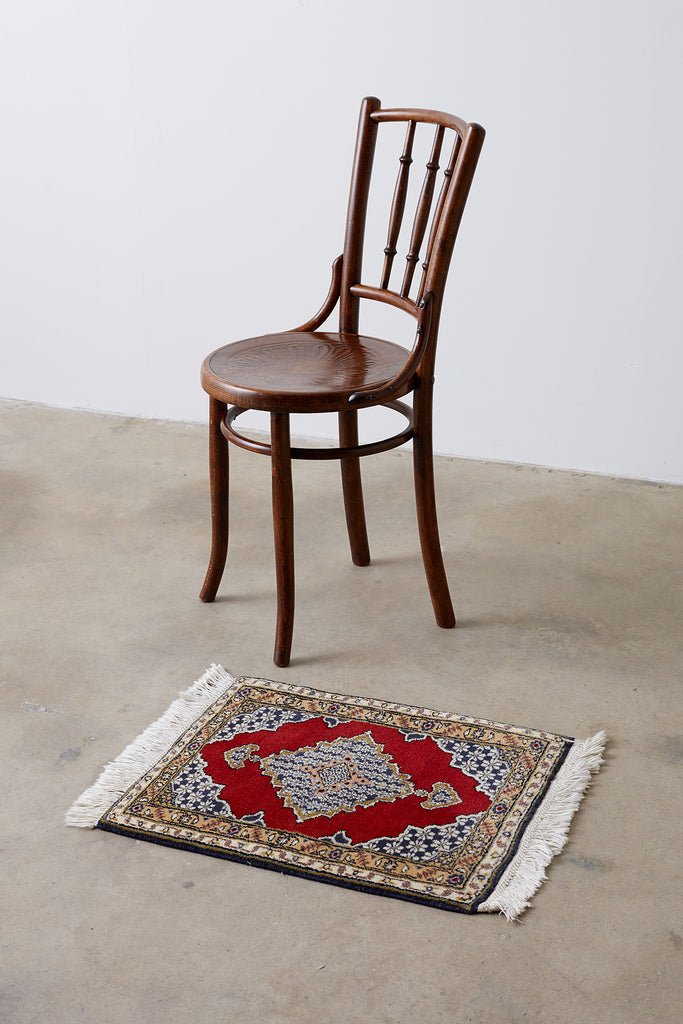 Vintage Diminutive Tabriz Style Carpet Rug