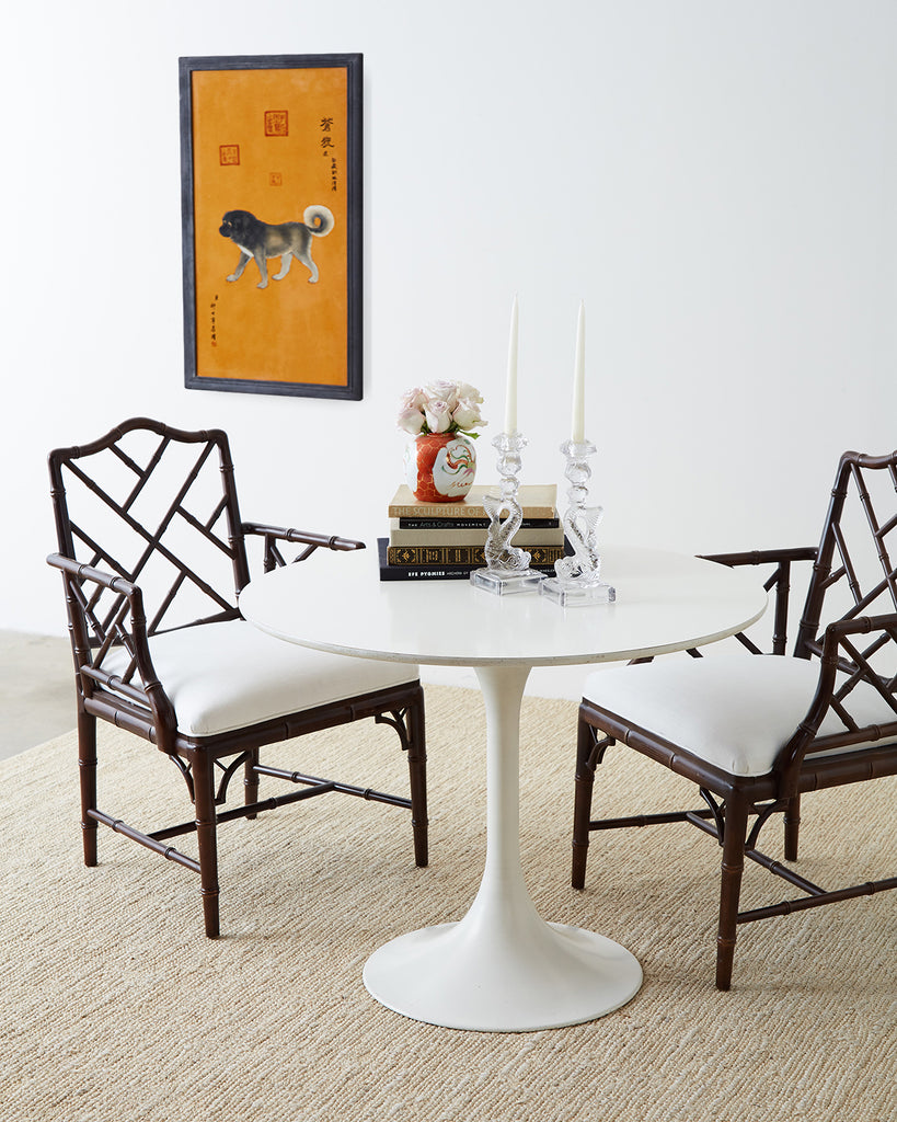 Set of Ten Qing Style Porcelain Plates after Lang Shining