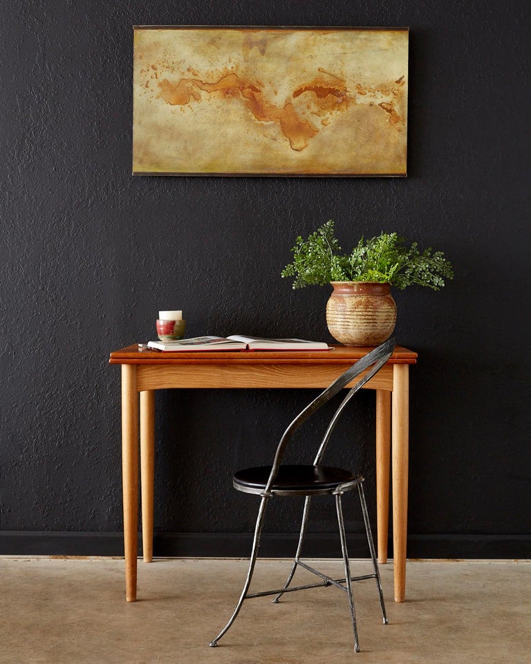 Modern Abstract Painting on Steel