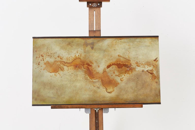 Modern Abstract Painting on Steel