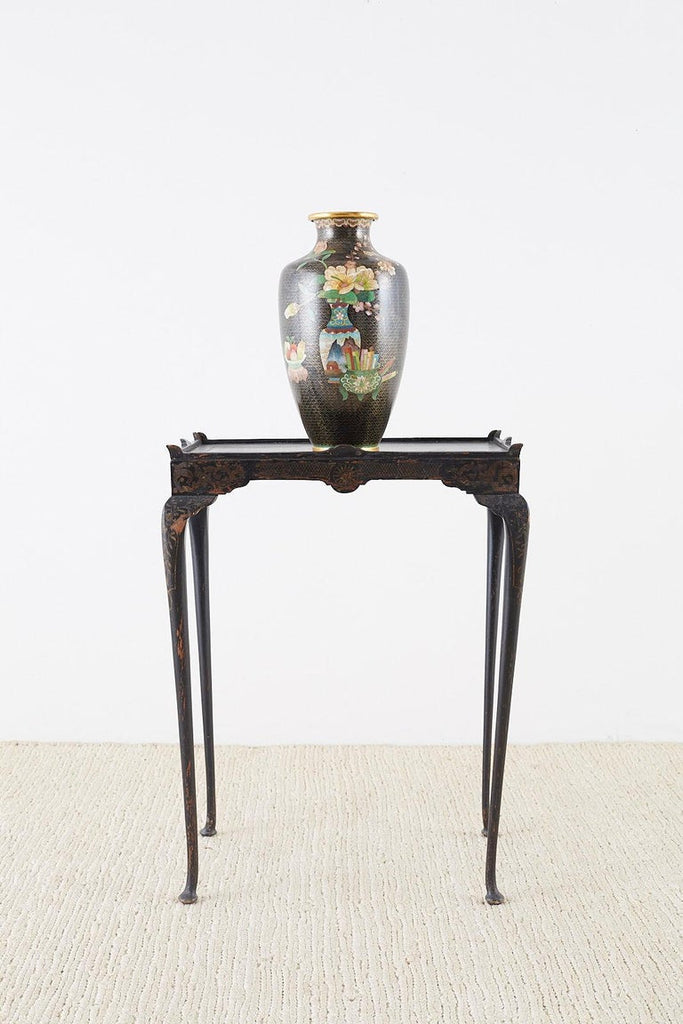 Large Chinese Cloisonné Vase with Floral Decoration