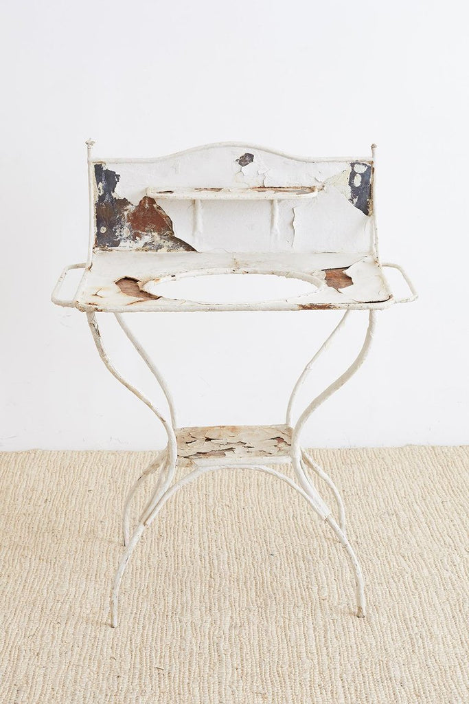 English Victorian Iron Wash Stand or Garden Planter