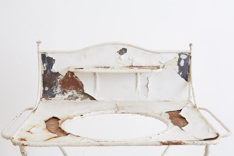 English Victorian Iron Wash Stand or Garden Planter