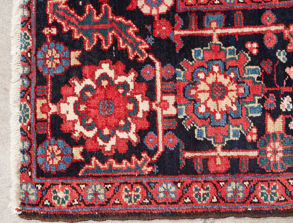 Semi Antique Persian Heriz Wool Rug