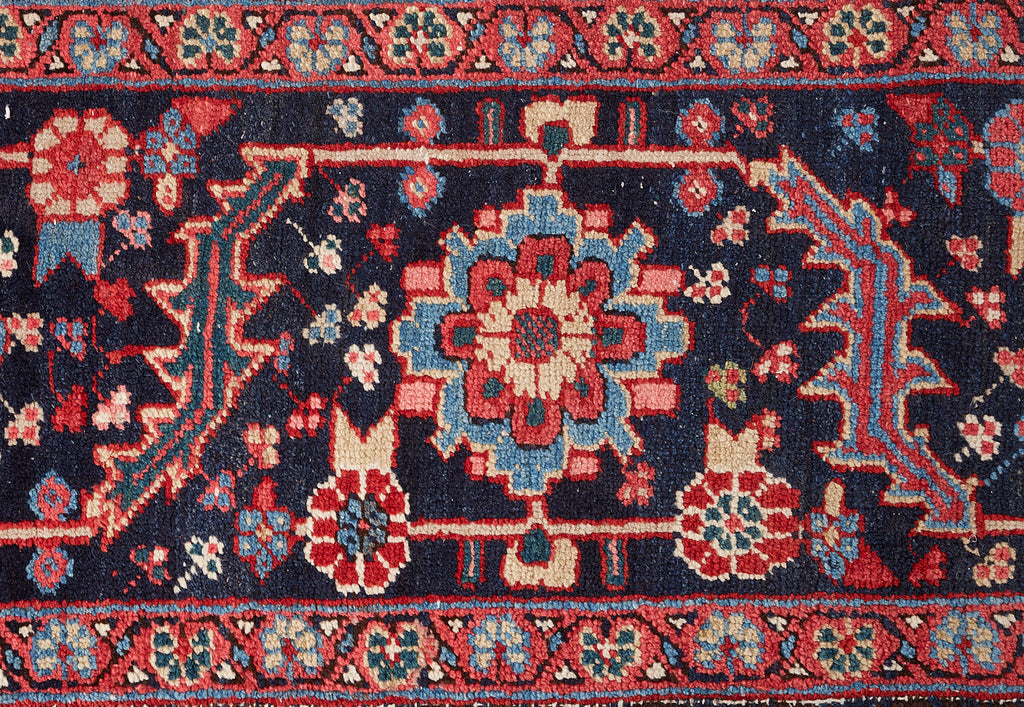 Semi Antique Persian Heriz Wool Rug