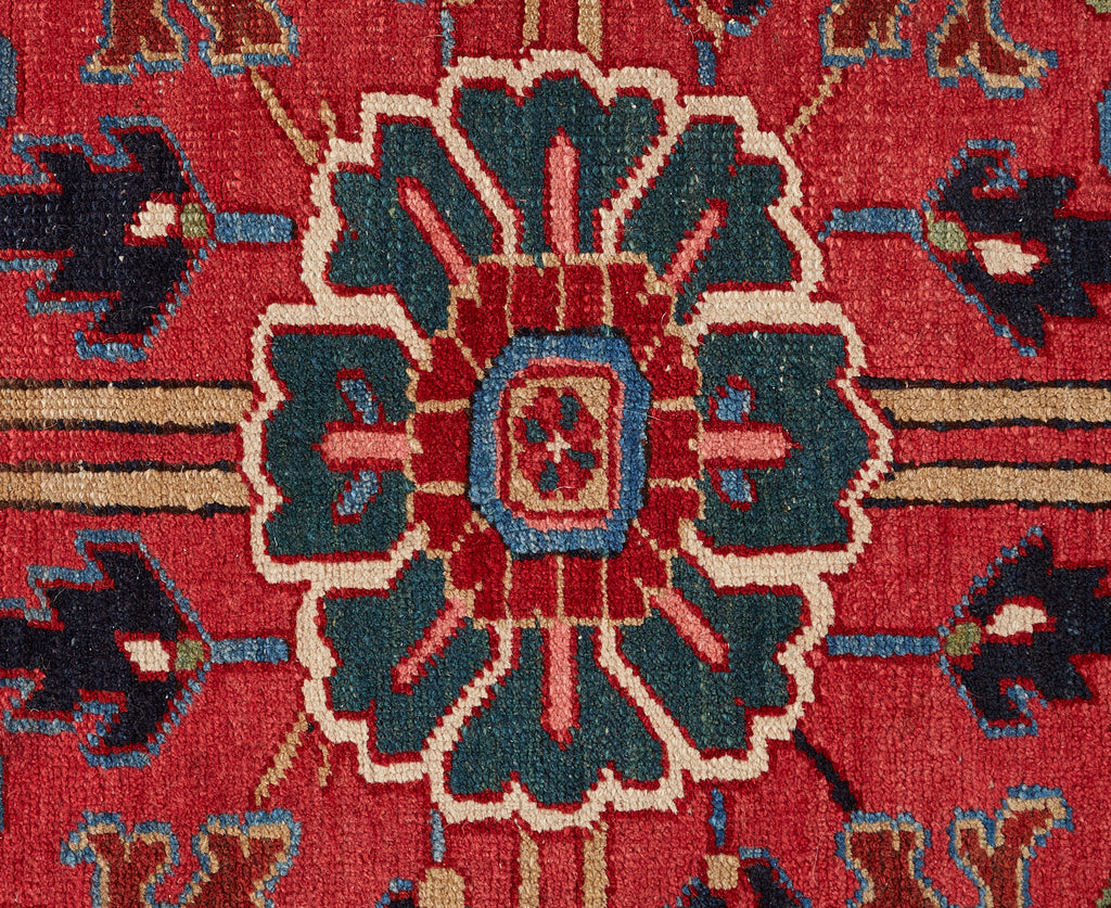 Semi Antique Persian Heriz Wool Rug