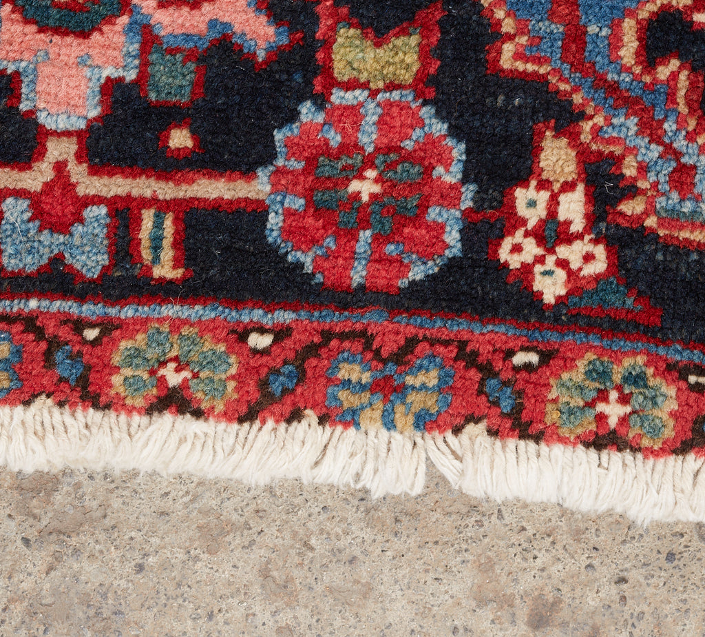 Semi Antique Persian Heriz Wool Rug