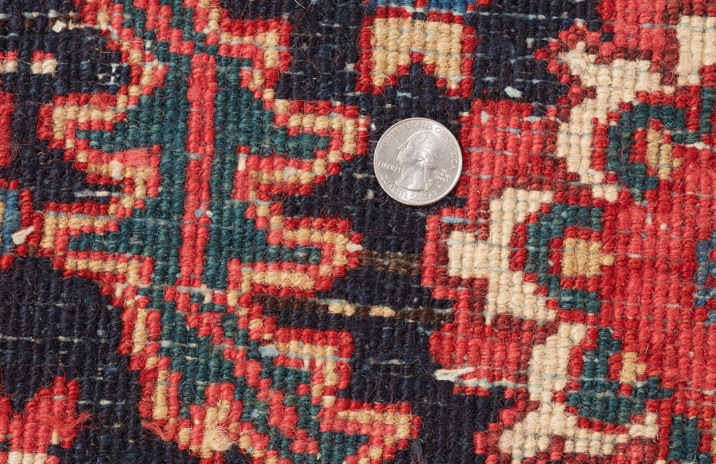 Semi Antique Persian Heriz Wool Rug