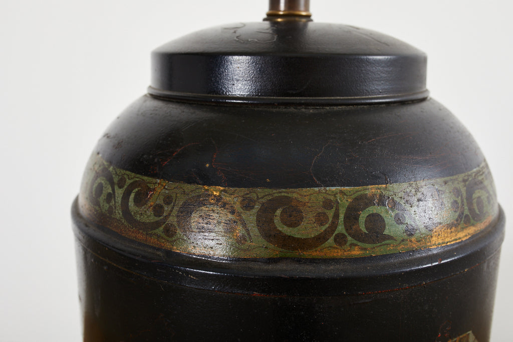 Frederick Cooper Tea Canister Tole Lamp