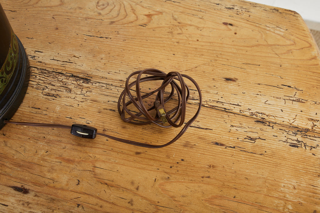 Frederick Cooper Tea Canister Tole Lamp