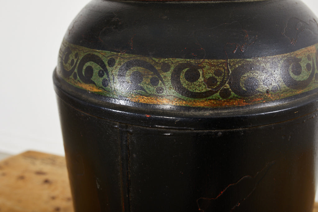 Frederick Cooper Tea Canister Tole Lamp
