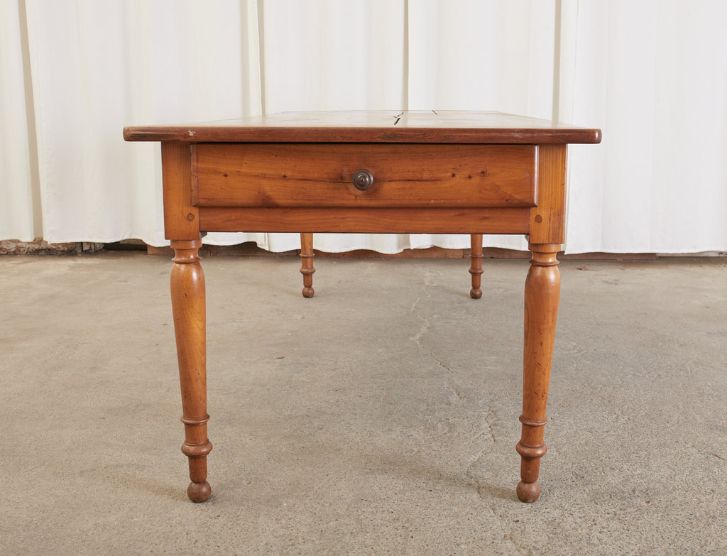19th Century Country French Provincial Farmhouse Fruitwood Dining Table
