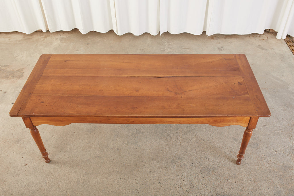 19th Century Country French Provincial Farmhouse Fruitwood Dining Table