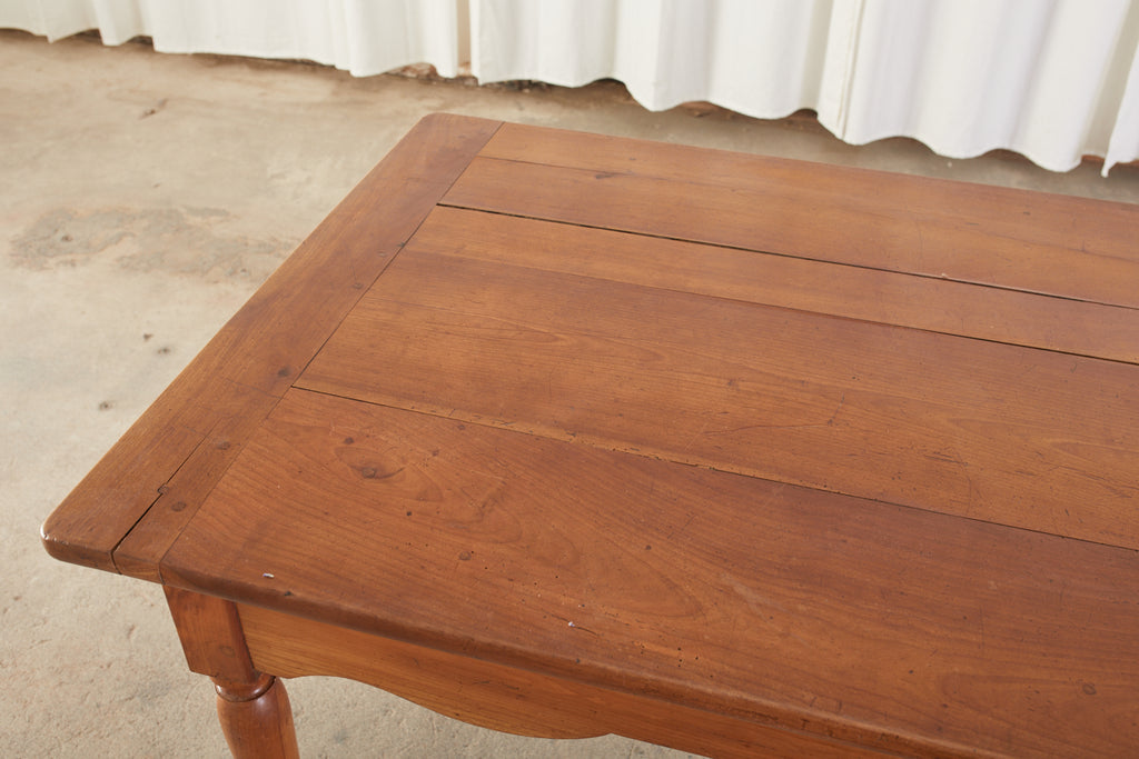 19th Century Country French Provincial Farmhouse Fruitwood Dining Table