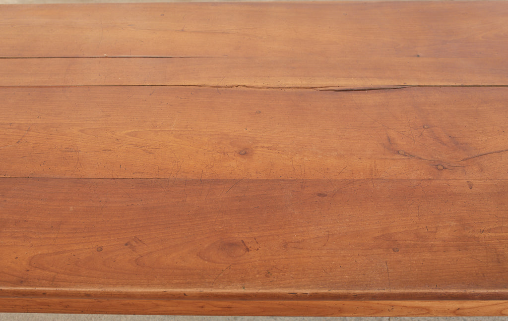 19th Century Country French Provincial Farmhouse Fruitwood Dining Table