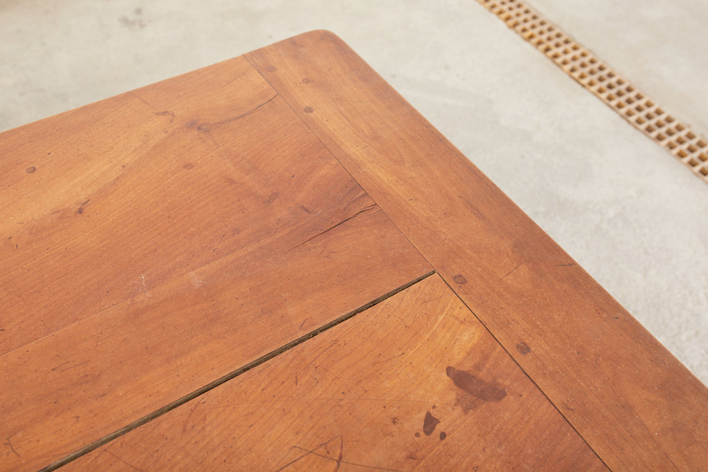 19th Century Country French Provincial Farmhouse Fruitwood Dining Table