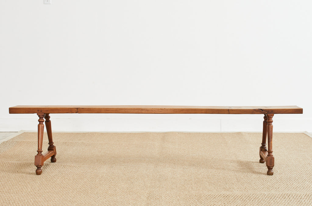 Pair of 19th Century Country French Provincial Farmhouse Benches