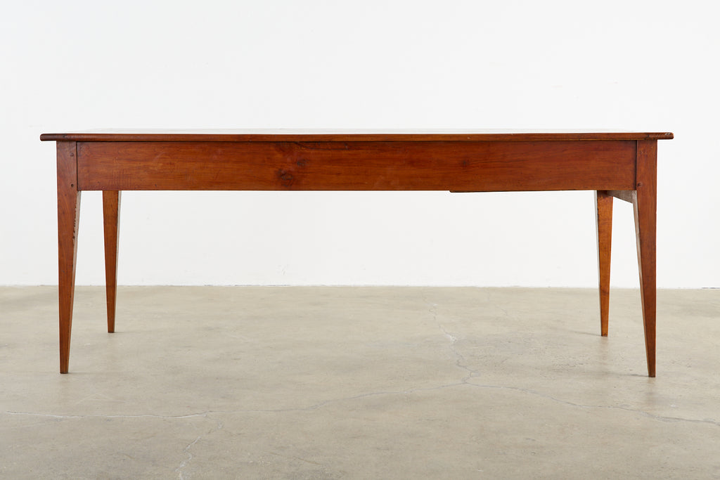 19th Century French Provincial Farmhouse Fruitwood Dining Table