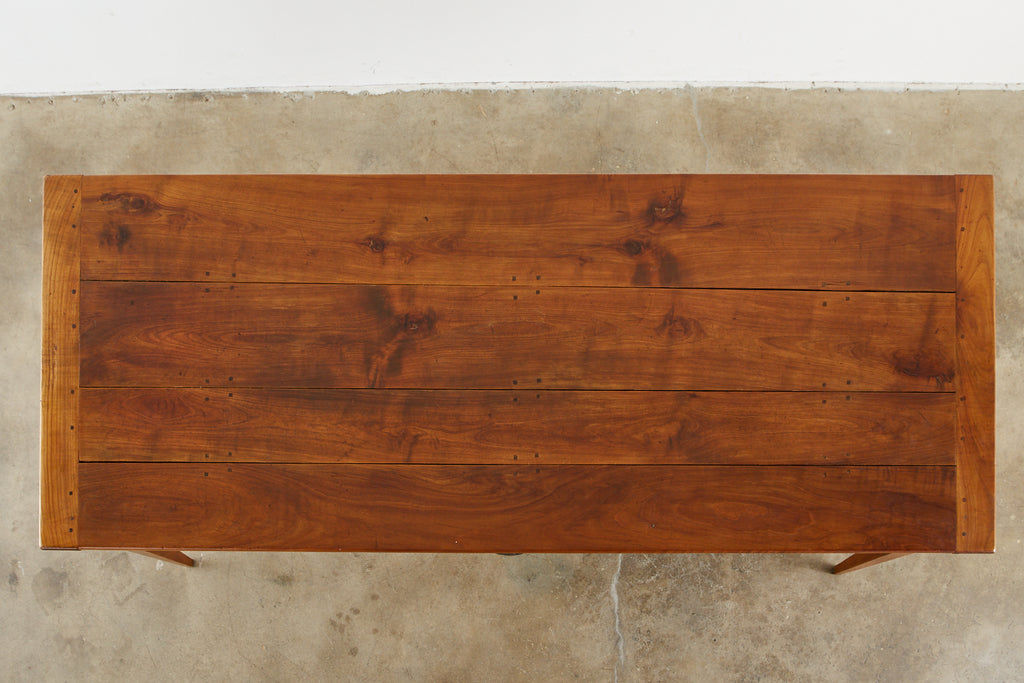 19th Century French Provincial Farmhouse Fruitwood Dining Table