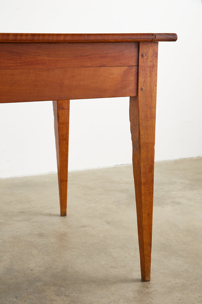 19th Century French Provincial Farmhouse Fruitwood Dining Table