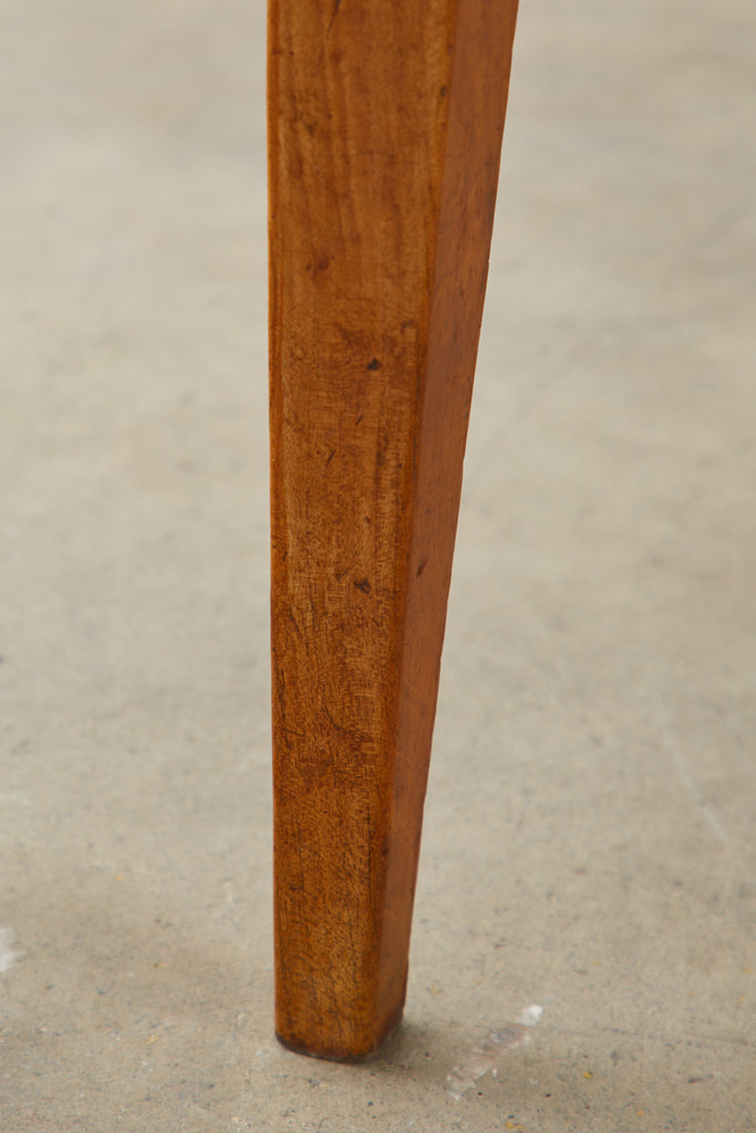 19th Century French Provincial Farmhouse Fruitwood Dining Table