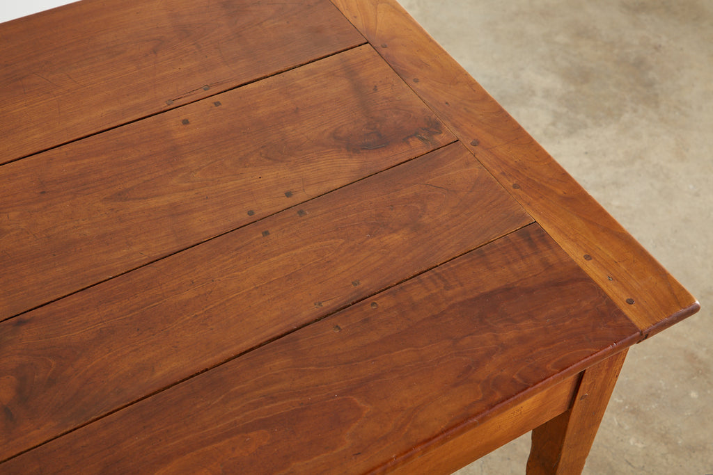 19th Century French Provincial Farmhouse Fruitwood Dining Table