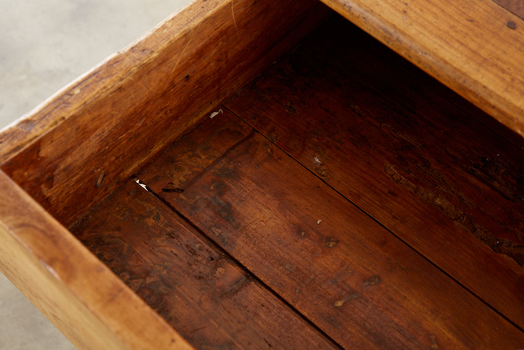 19th Century French Provincial Farmhouse Fruitwood Dining Table