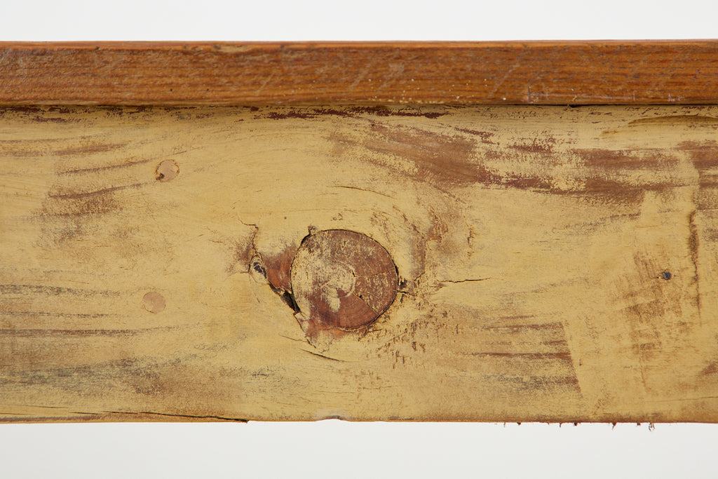 American Pine Barnwood Painted Farmhouse Dining Table