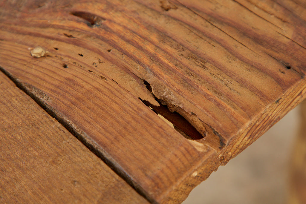 American Pine Barnwood Painted Farmhouse Dining Table