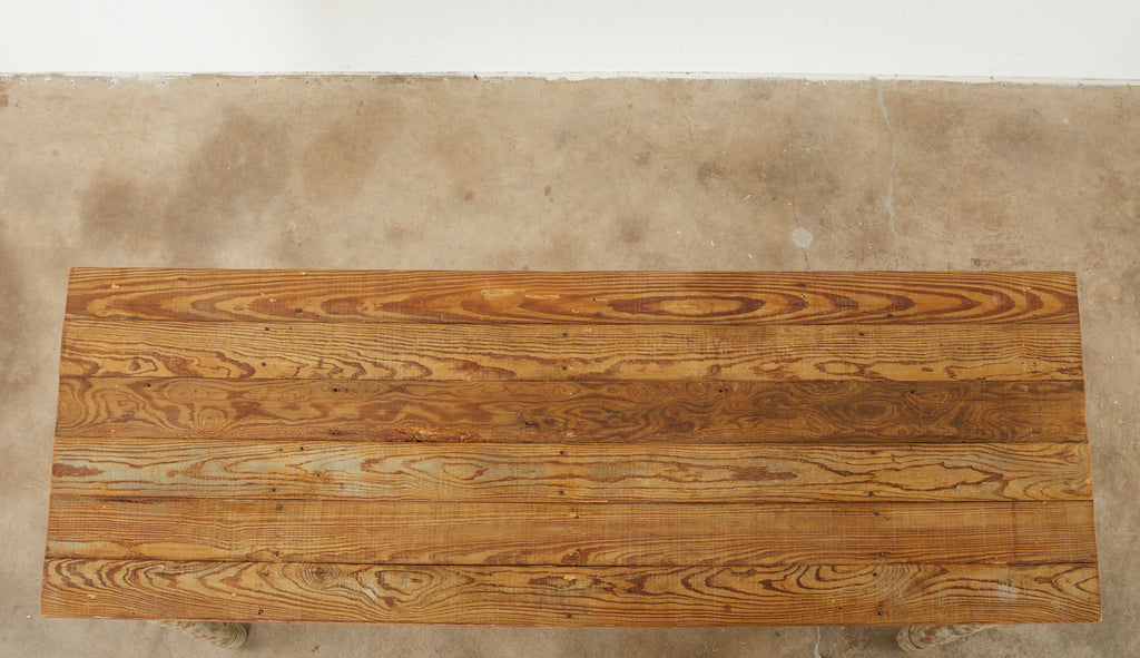 American Country Painted Pine Farmhouse Dining Table