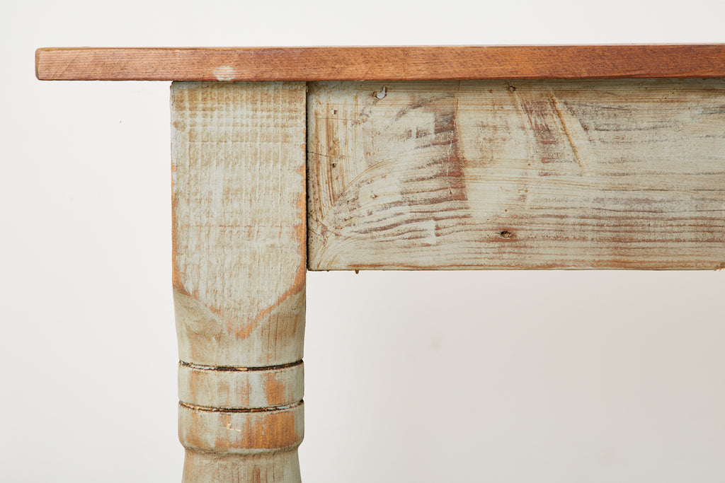 American Country Painted Pine Farmhouse Dining Table