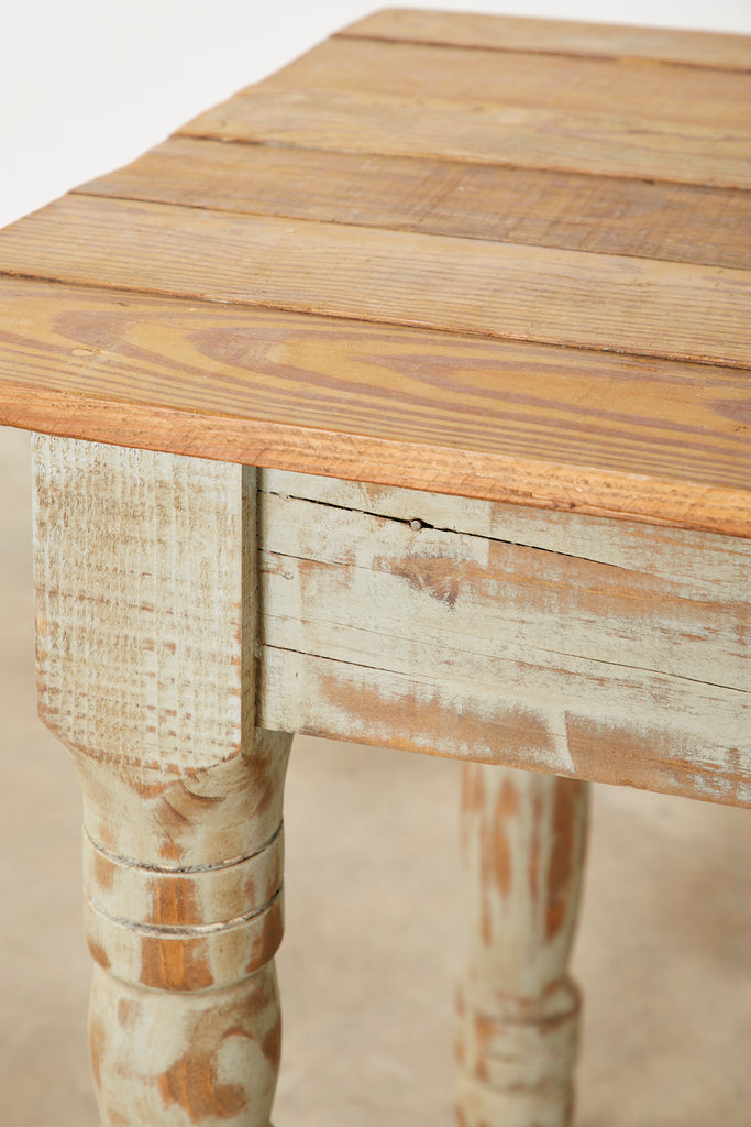 American Country Painted Pine Farmhouse Dining Table