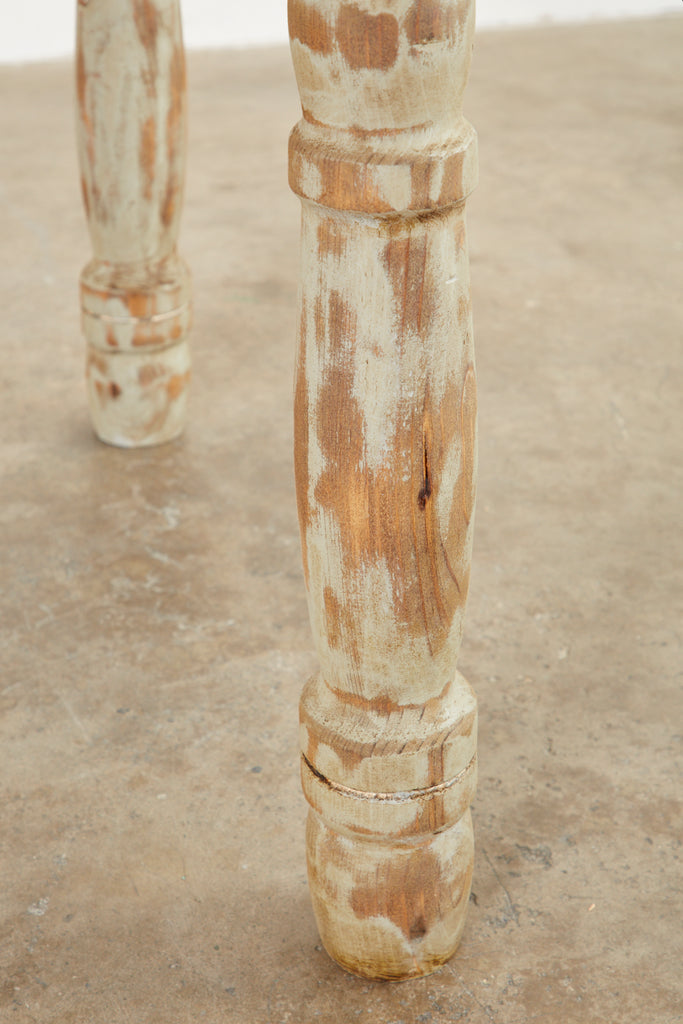 American Country Painted Pine Farmhouse Dining Table