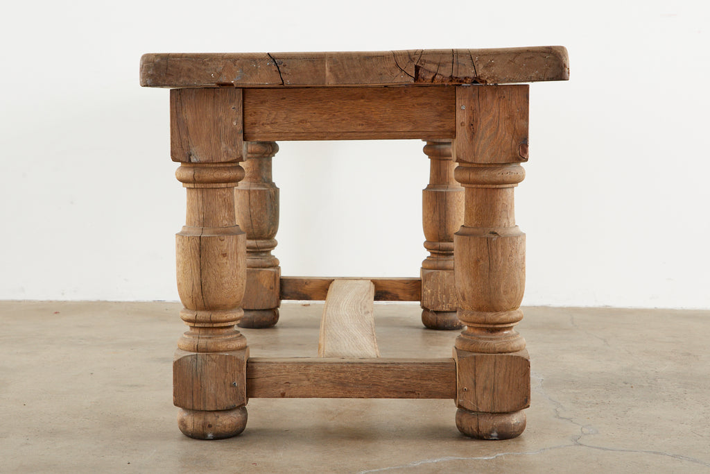 19th Century Country French Oak Farmhouse Dining Table