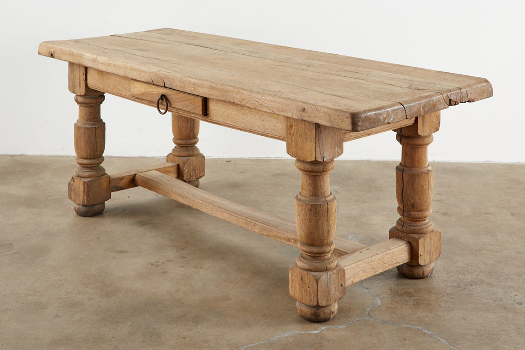 19th Century Country French Oak Farmhouse Dining Table