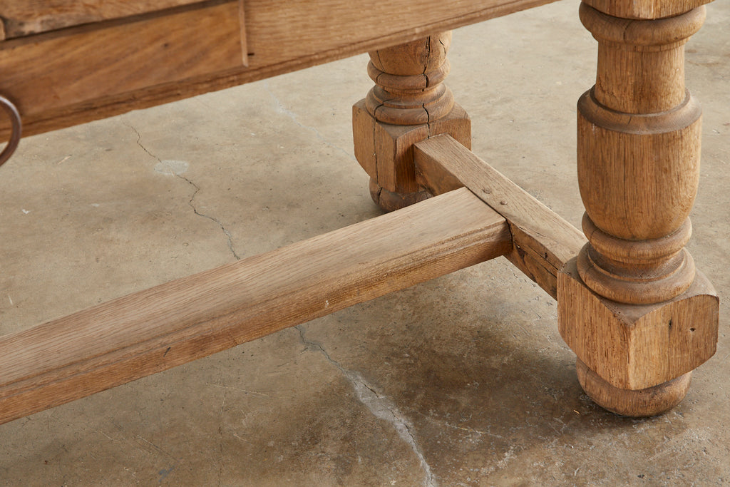 19th Century Country French Oak Farmhouse Dining Table