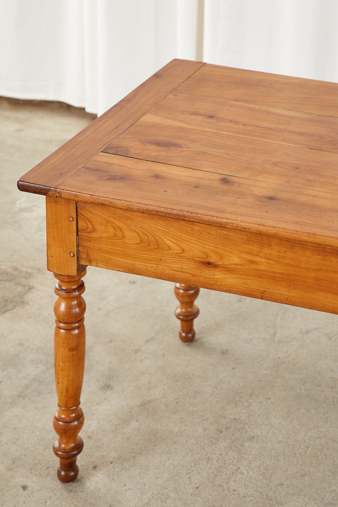 French Louis Philippe Fruitwood Farmhouse Work Table Console