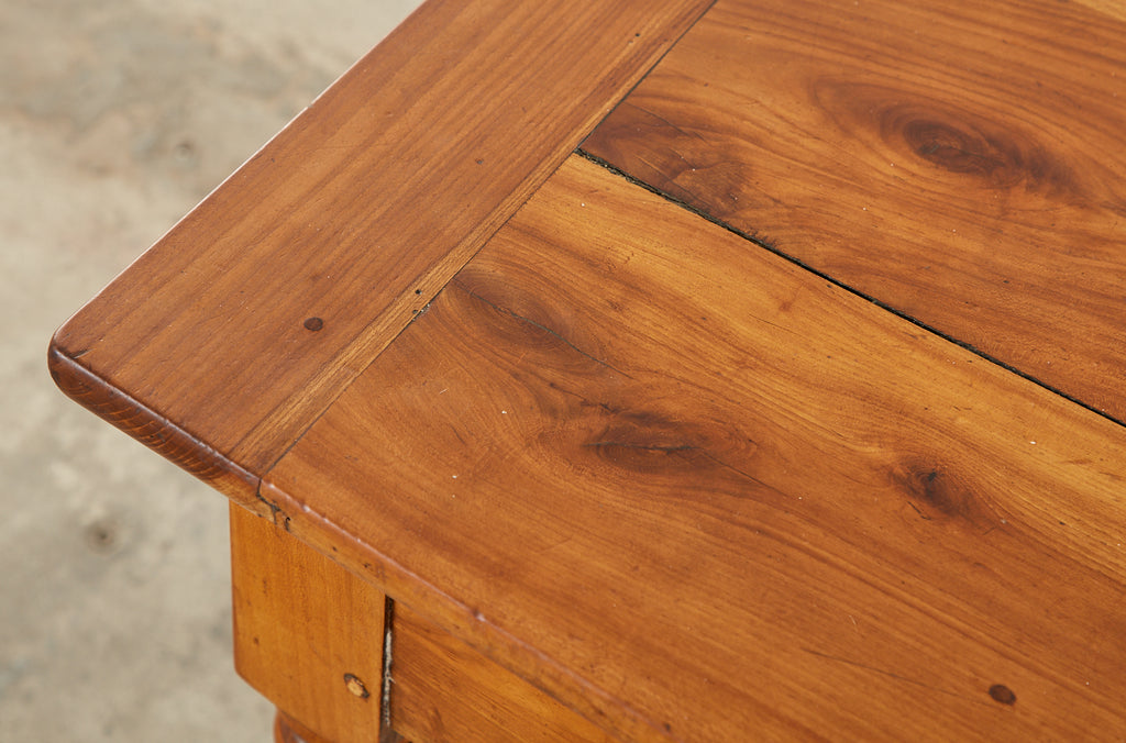 French Louis Philippe Fruitwood Farmhouse Work Table Console