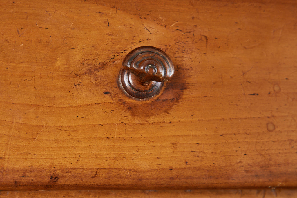 French Louis Philippe Fruitwood Farmhouse Work Table Console