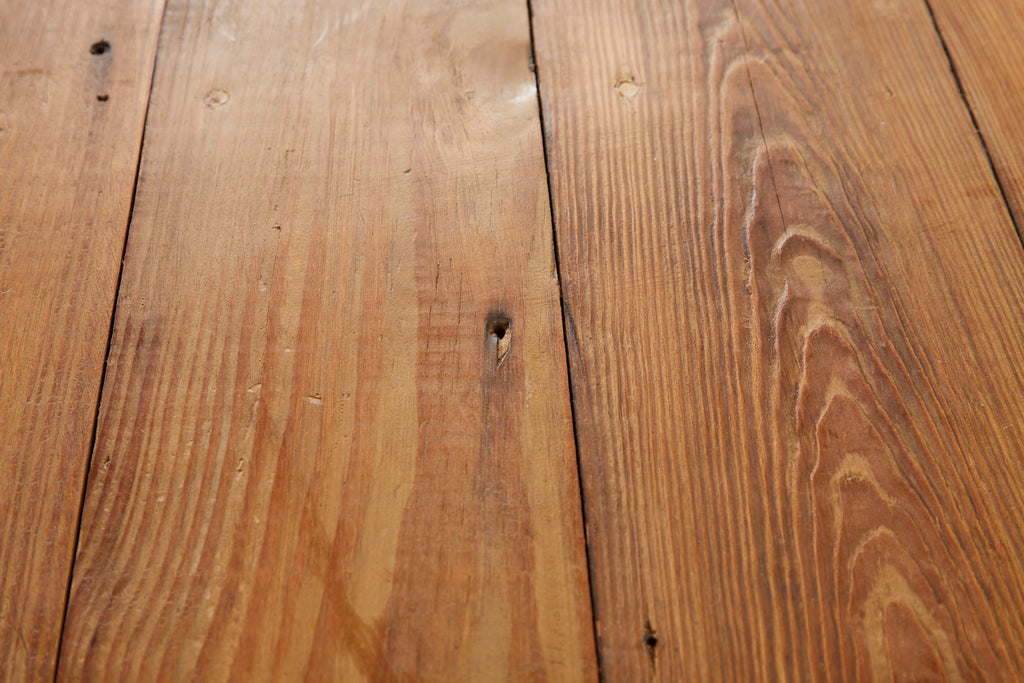 Rustic American Cream Painted Pine Farmhouse Dining Table