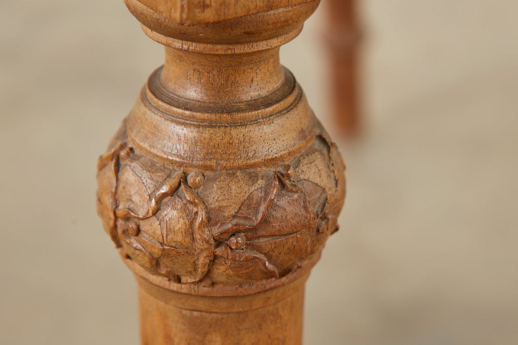 Pair of French Louis XVI Style Carved Fauteuil Armchairs