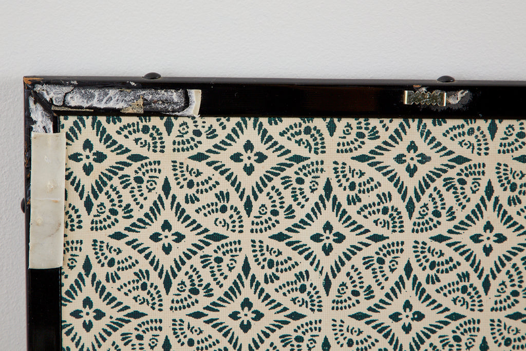 Japanese Four-Panel Showa Screen Hanaguruma Flower Cart